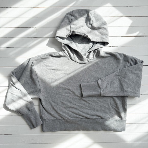 JoyLab Tops - Joy Lab gray cotton cropped hoodie size L